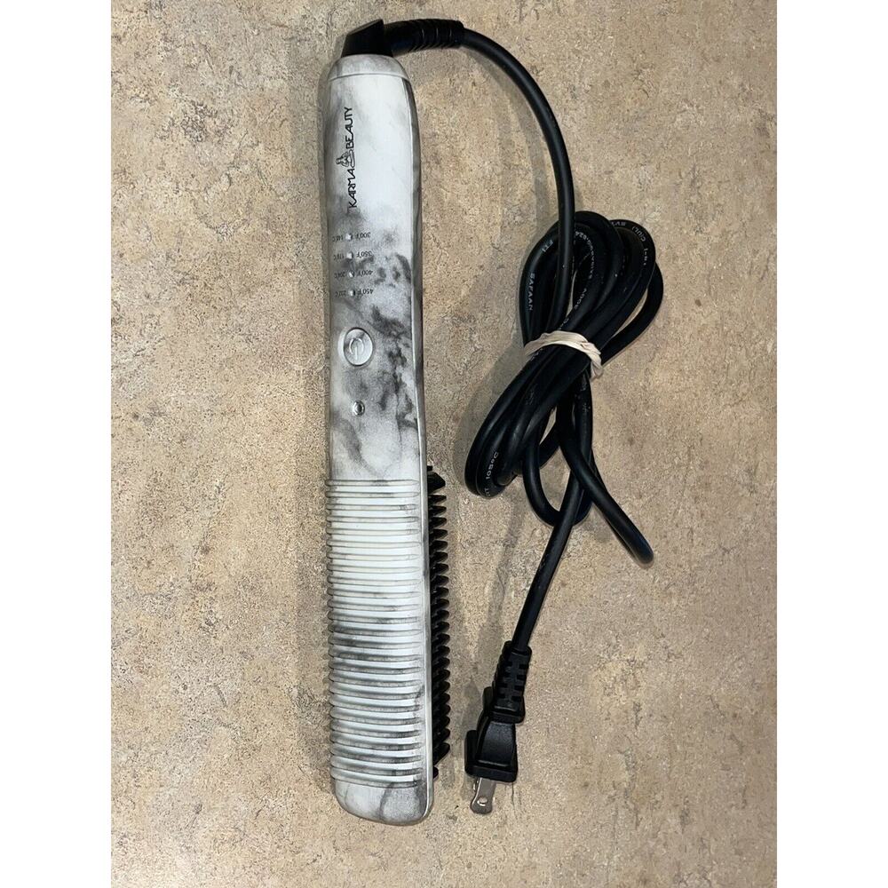 Karma Beauty Serenity Pro Tested Heated Styling Comb In Marble‎ RARE